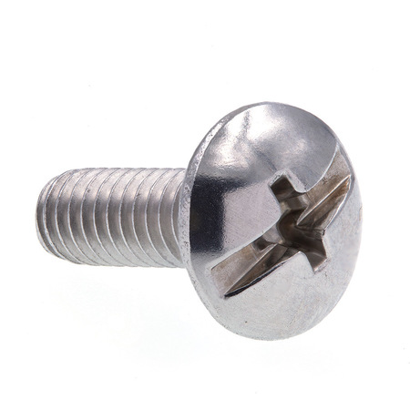 PRIME-LINE Machine Screw, Truss Head, Phil/Sltd Comb #8-32 X 1/2in 18-8 Stainless Steel 25PK 9006728